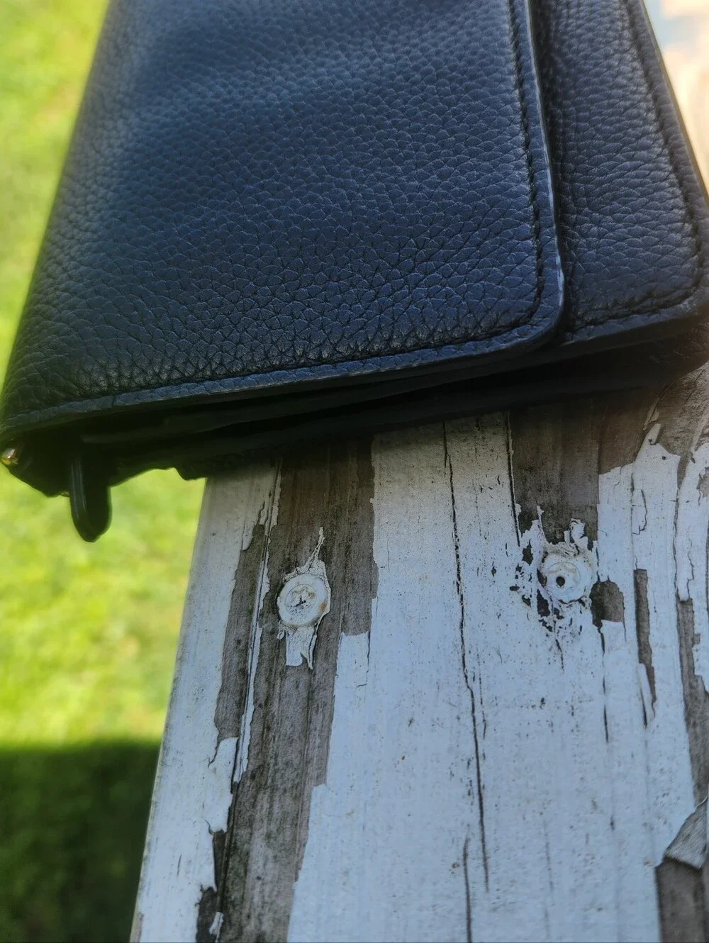 Michael Kors Black Pebbled Leather Crossbody Wallet EUC
